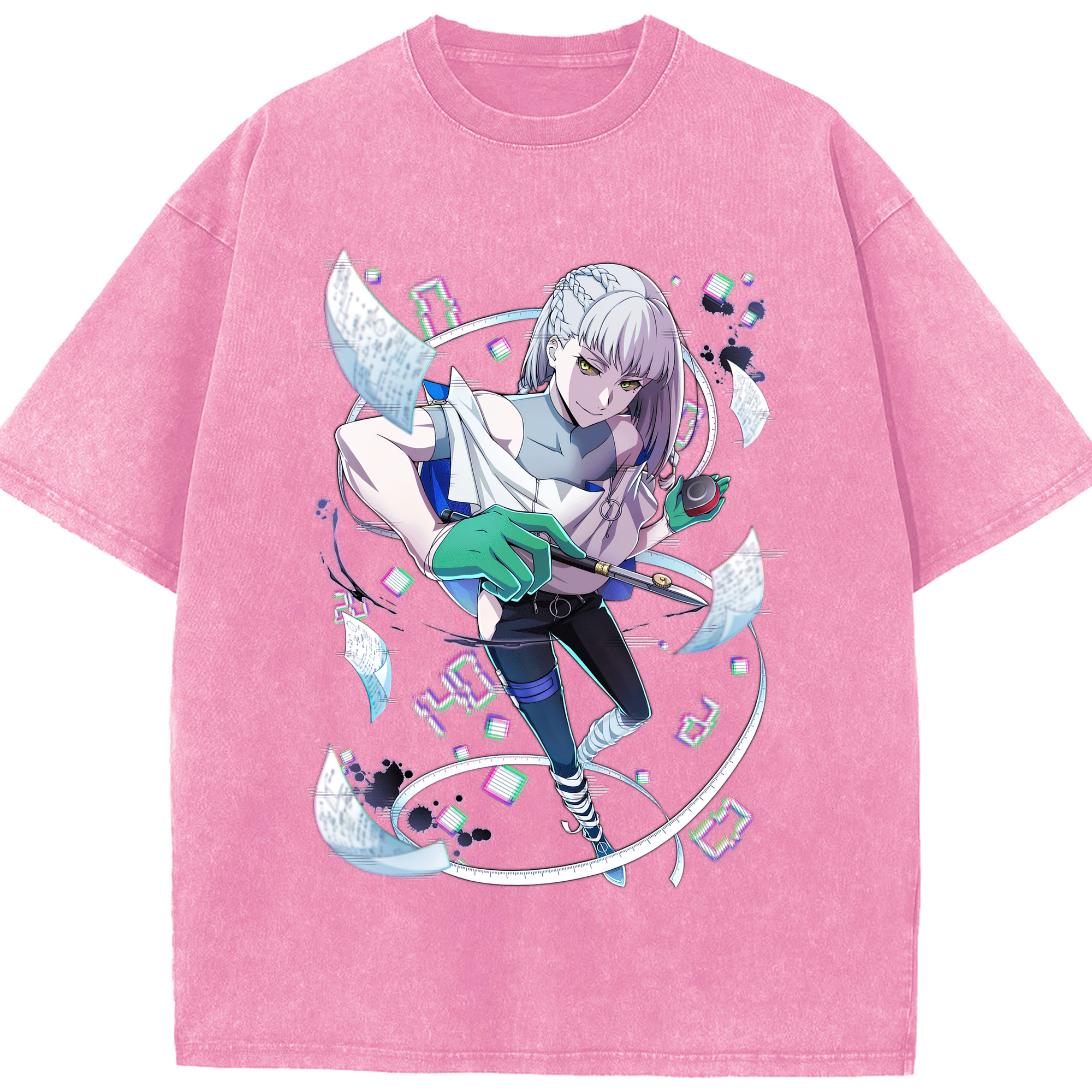 （画像用） 文豪ストレイドッグス Bungo Stray Dogs 綿100% ヴィンテージ風 半袖Tシャツ（フロントプリント）